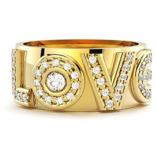 Pave Love Ring