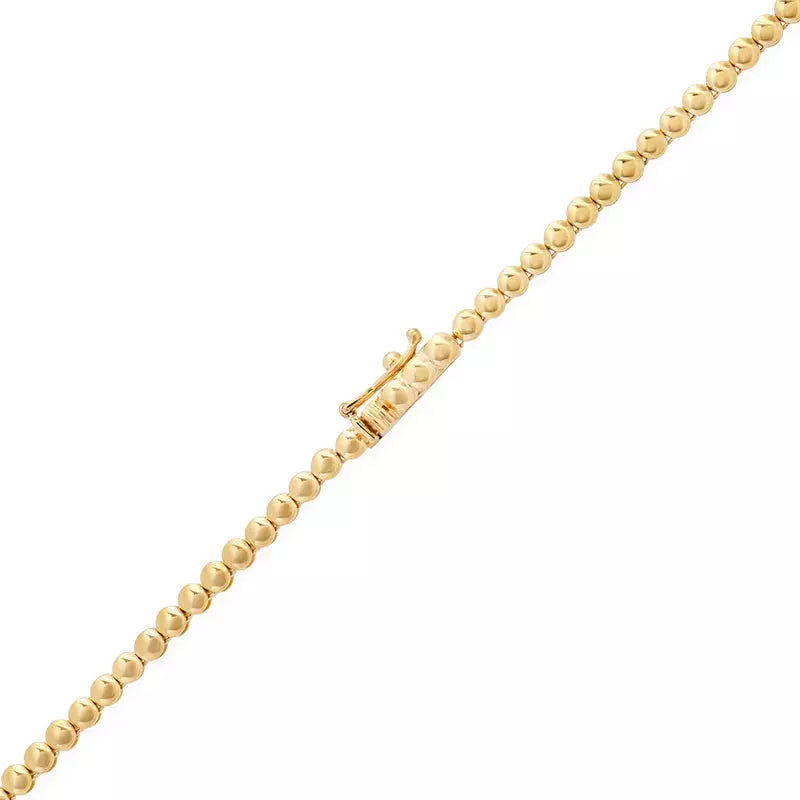 Graduated Bezel Tennis Necklace