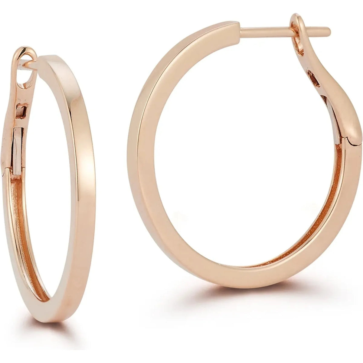 DRD Medium Solid Gold Hoops