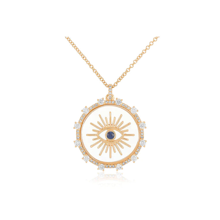 Floating Evil Eye Necklace