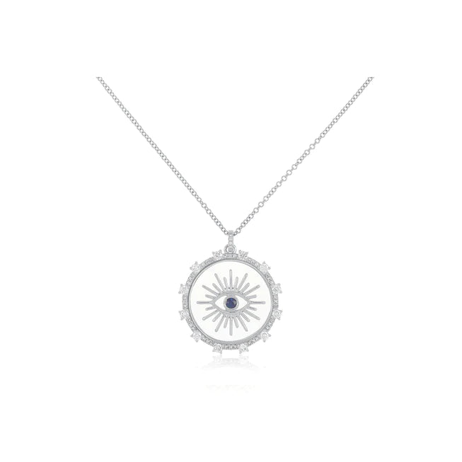 Floating Evil Eye Necklace