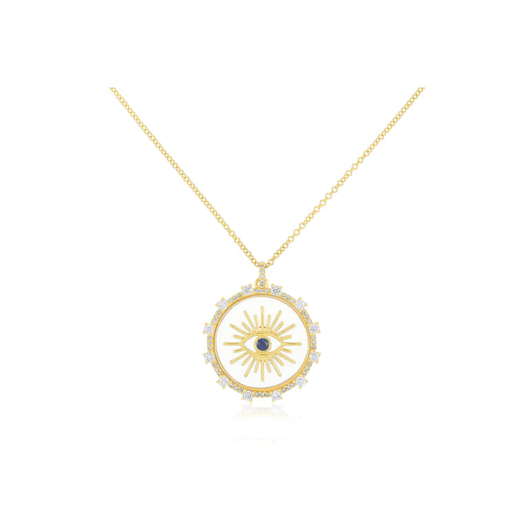 Floating Evil Eye Necklace