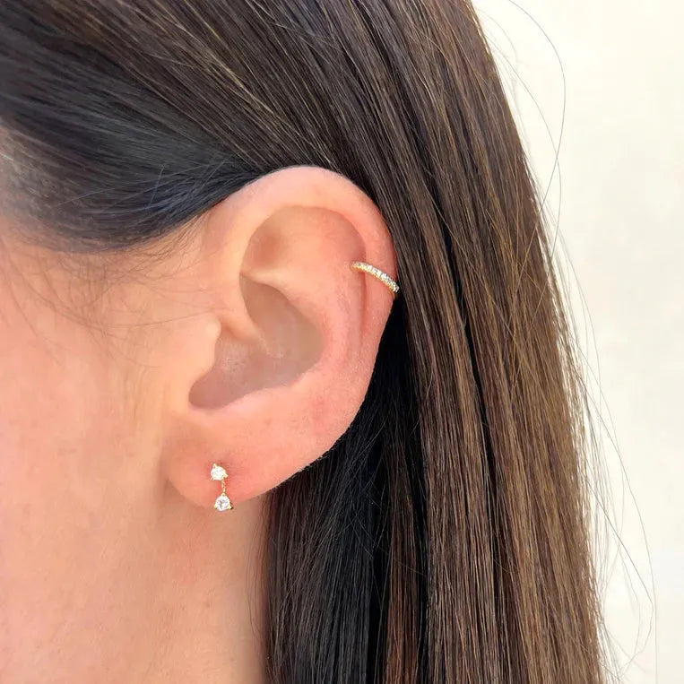 Diamond Single Ear Cuff (No Piercing)