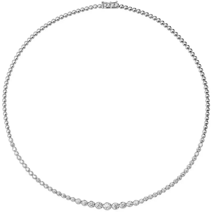 Diamond Graduated Tennis Necklace