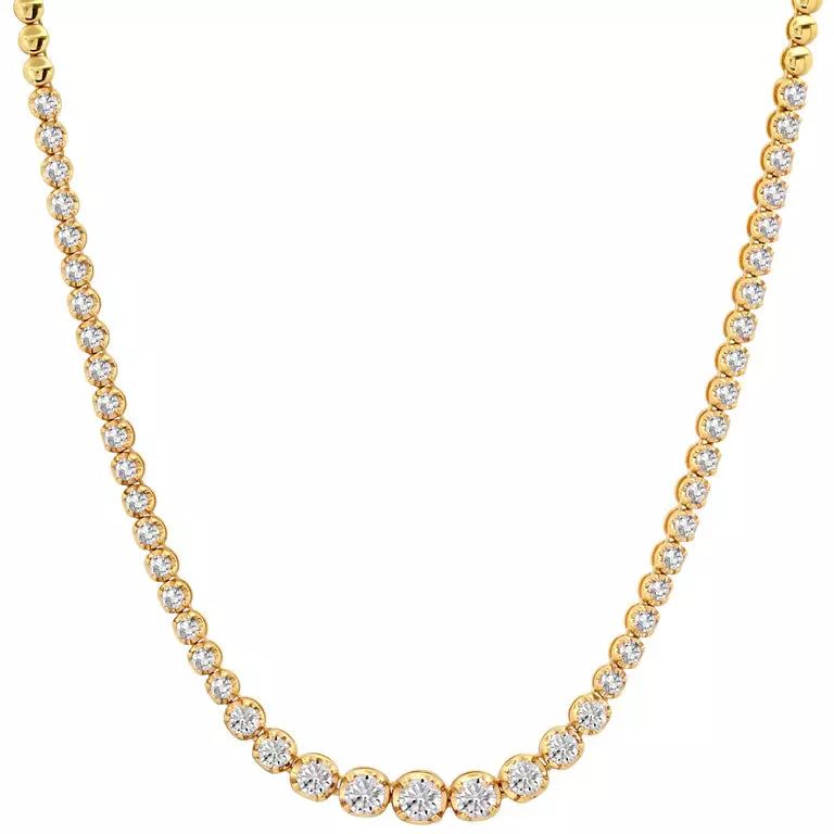 Diamond Graduated Tennis Necklace