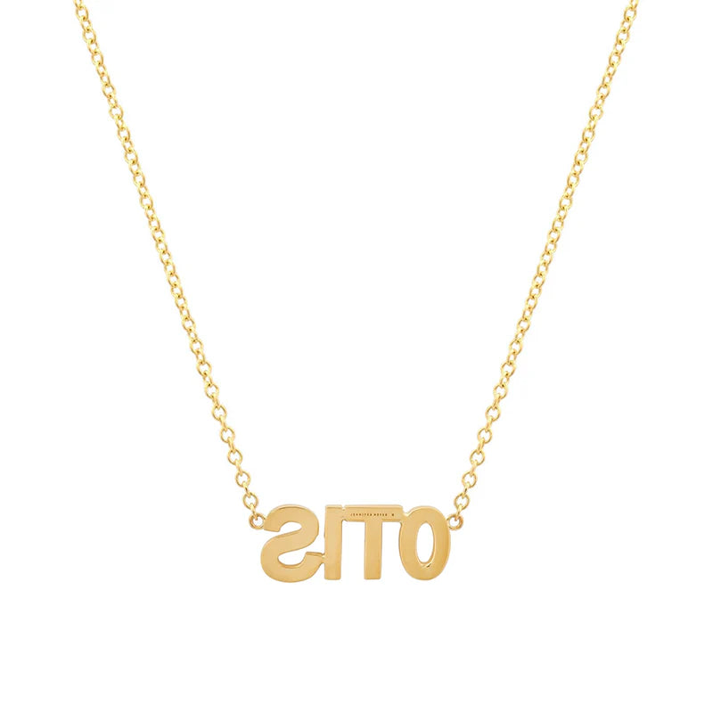 Custom Diamond Uppercase Word Necklace