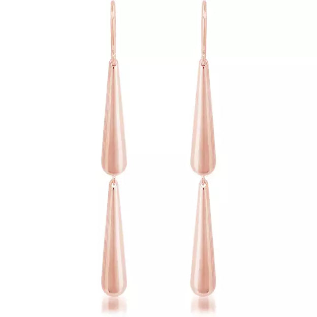 2 Dome Drop Earrings