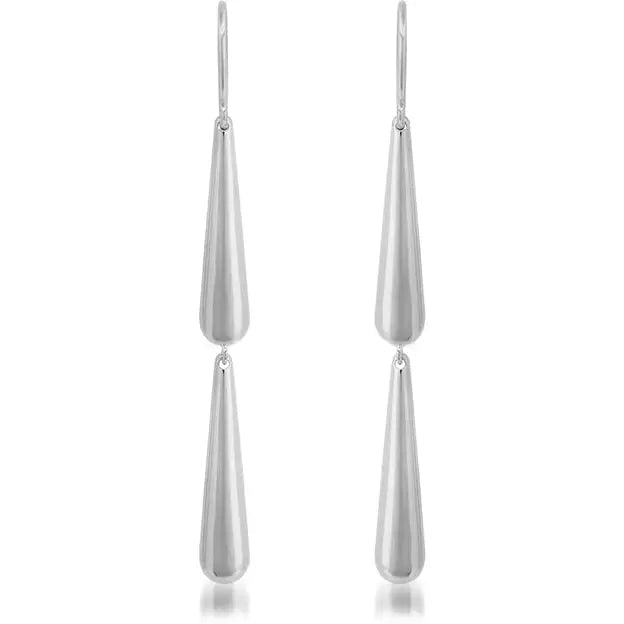 2 Dome Drop Earrings