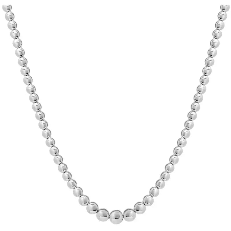 Graduated Bezel Tennis Necklace