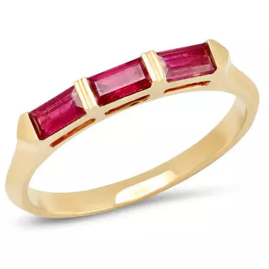 Audrey Stackable Ruby Ring