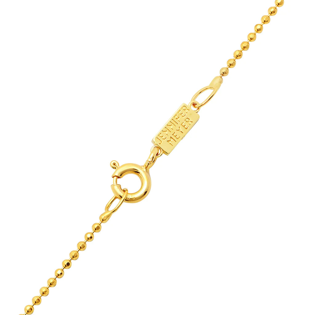 Large Diamond Leaf Necklace