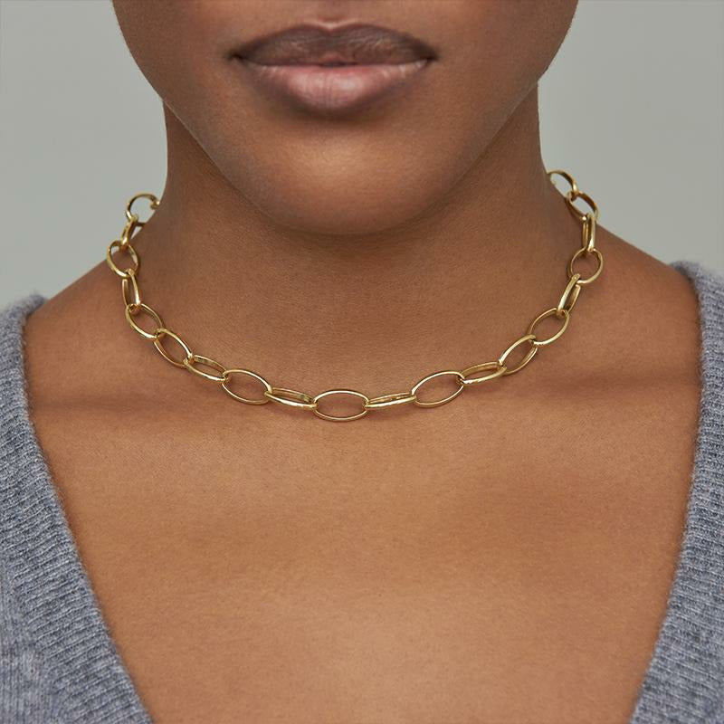 15&quot; Large Edith Link Necklace
