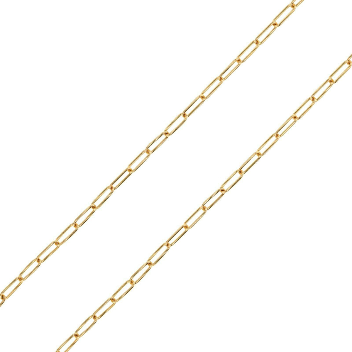 2.9mm Gold Link Round Clip Chain