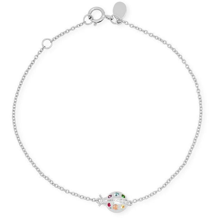 Multi Colored Crawling Ladybug Bracelet