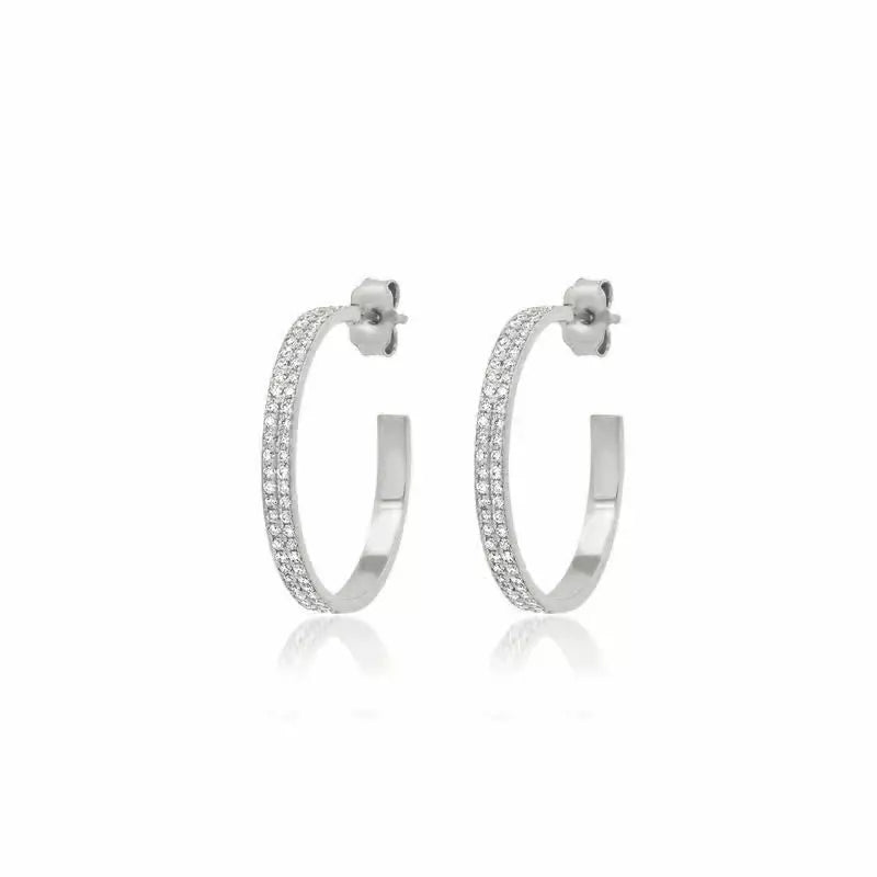 Small Diamond Ellen Hoops