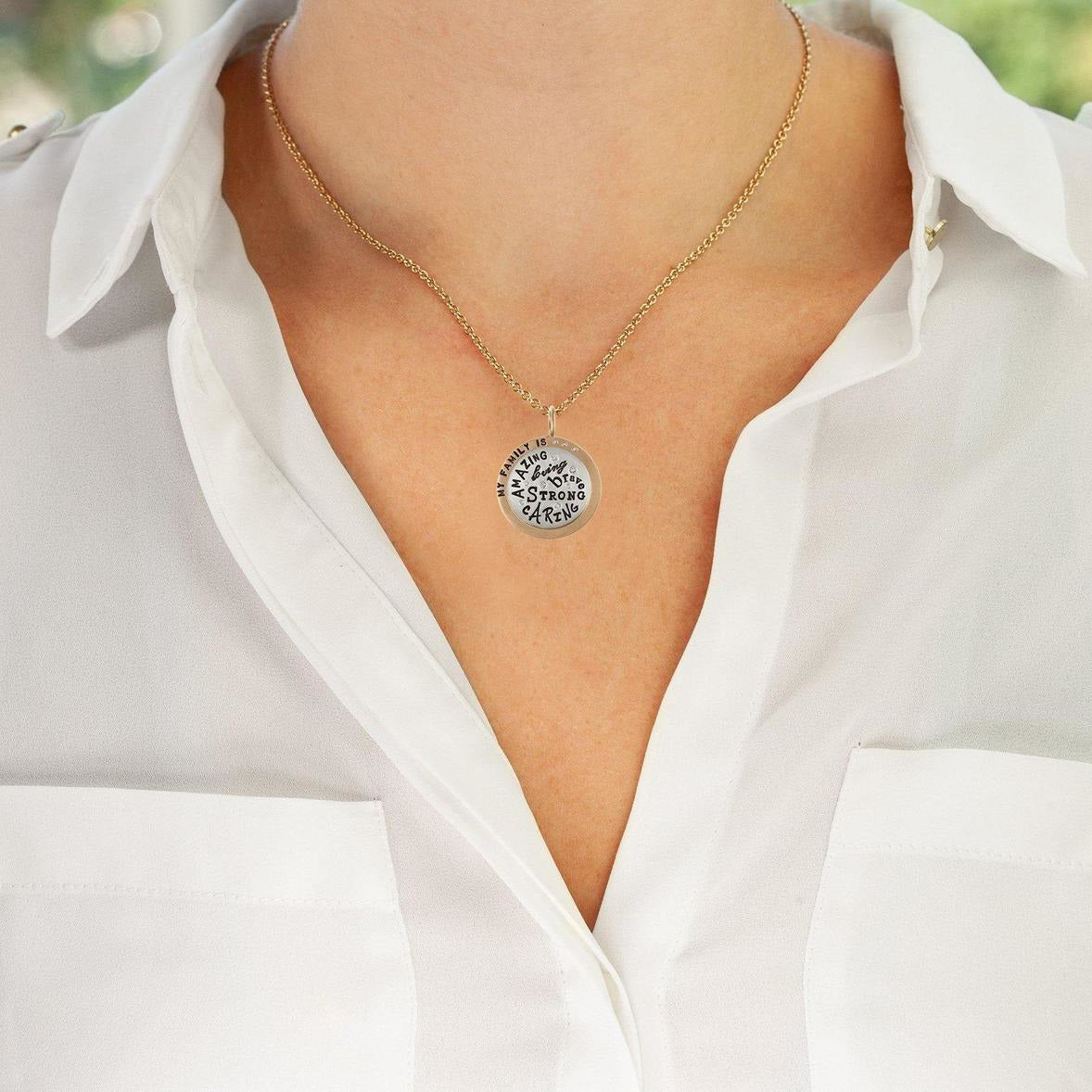 Family Round Charm