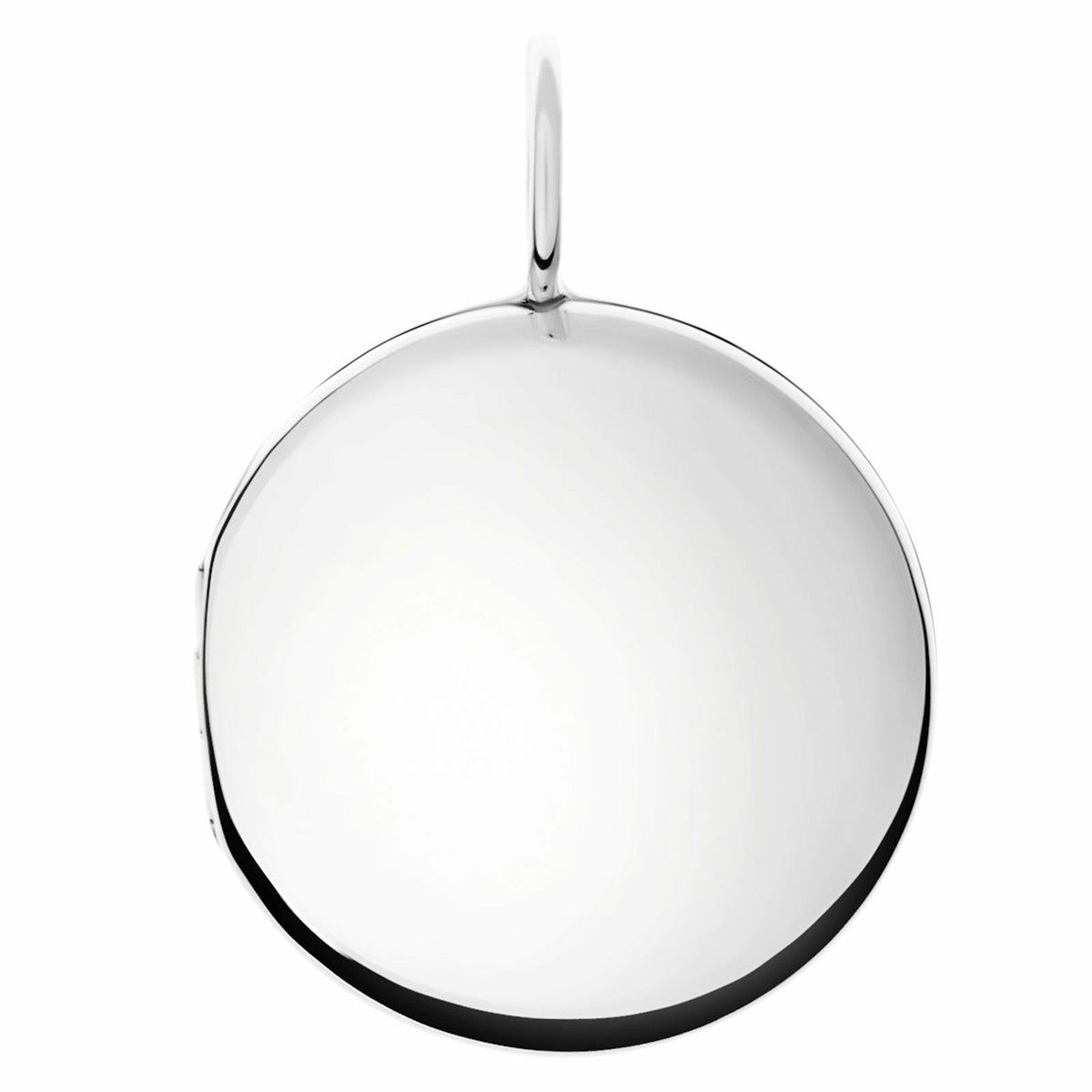 Silver Round Locket with a Personalized Page