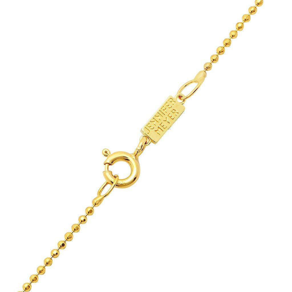 Hammered Disc Pendant Necklace