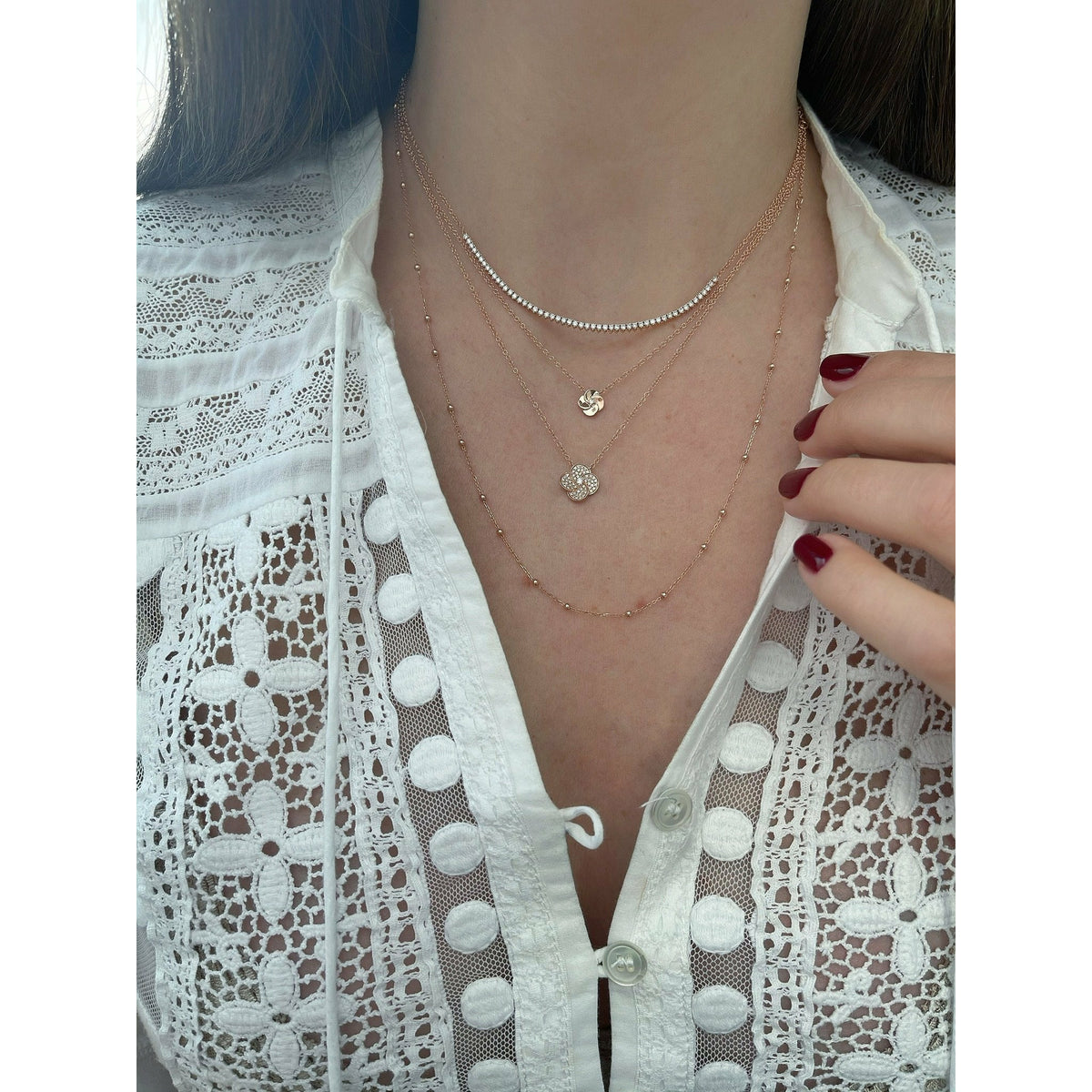 Diamond Segment Necklace