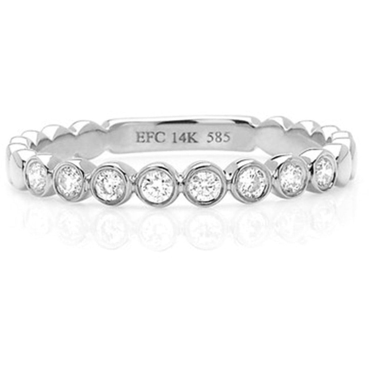 Diamond Bezel Stack Ring