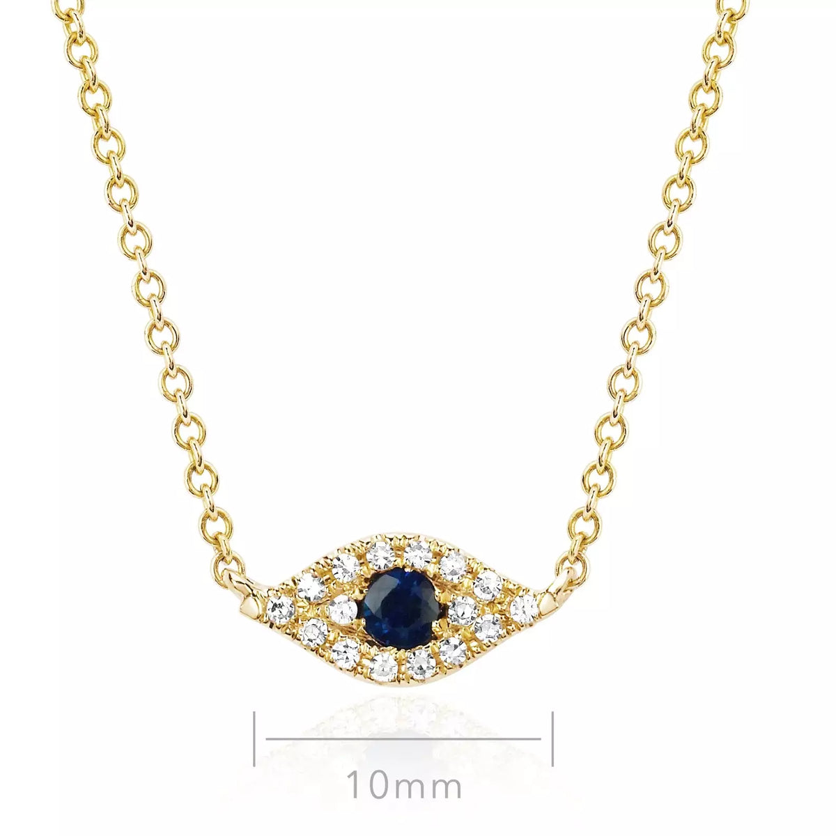 Diamond Evil Eye Choker Necklace