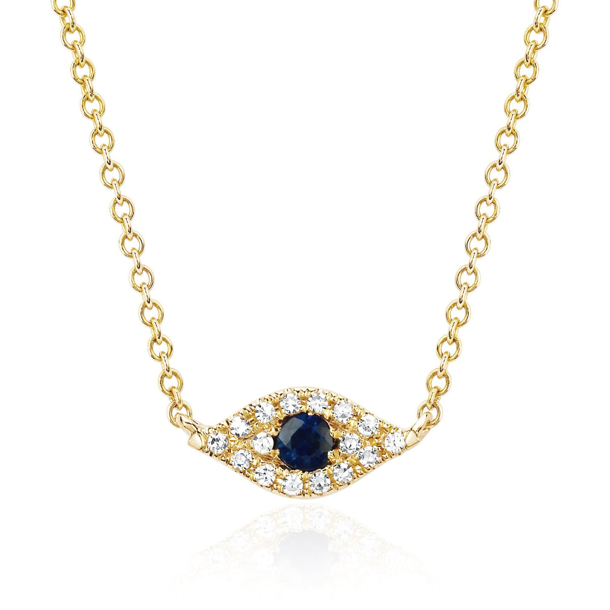 Diamond Evil Eye Choker Necklace