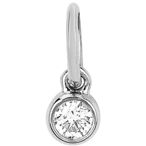 Diamond Bezel Necklace Charm
