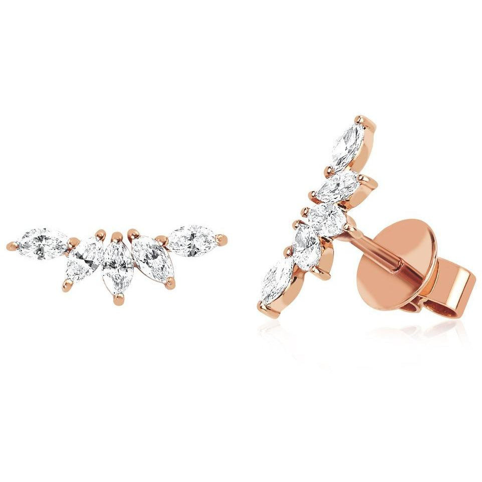 Diamond Marquise Fan Earring