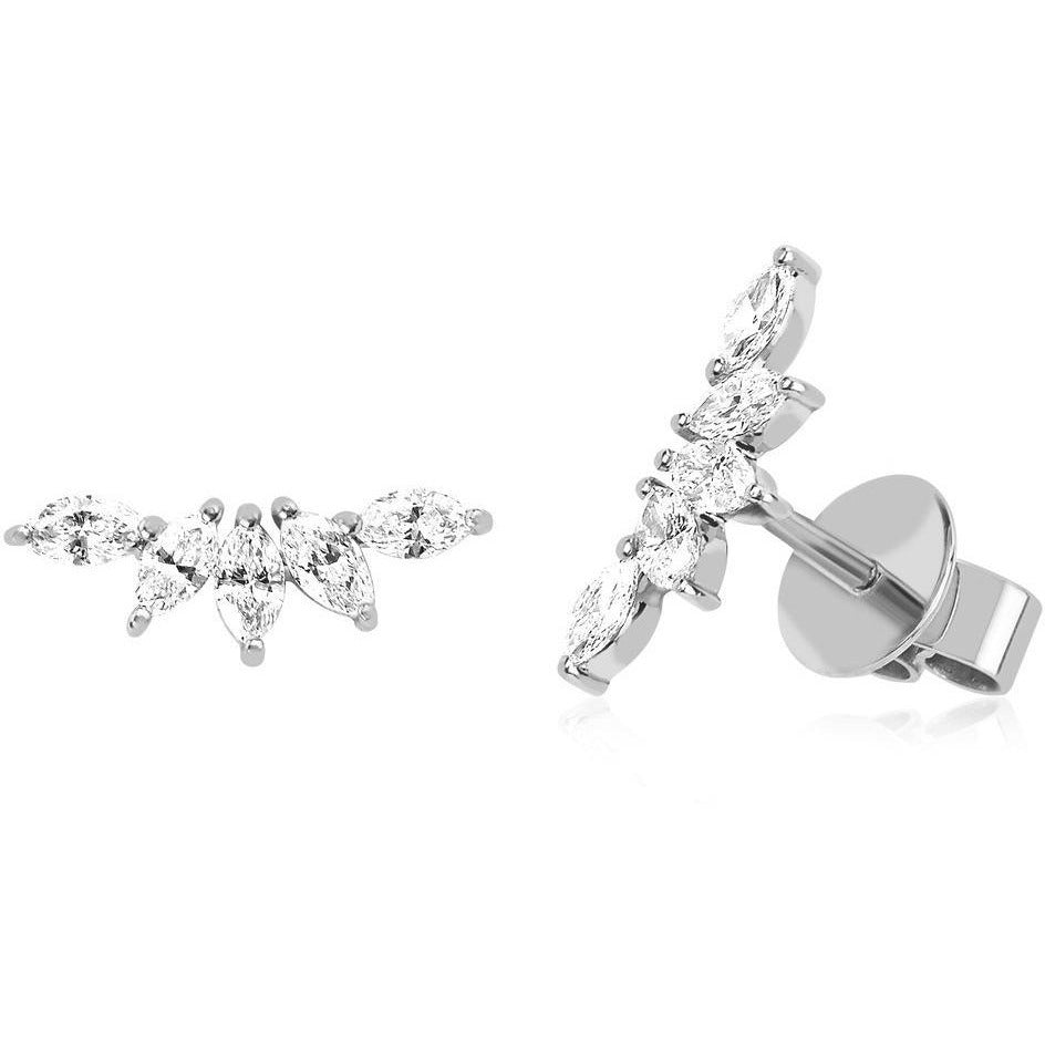 Diamond Marquise Fan Earring