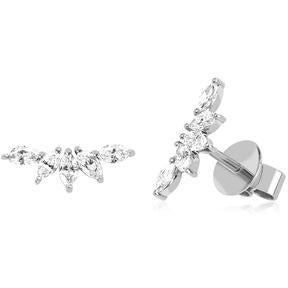 Diamond Marquise Fan Earring