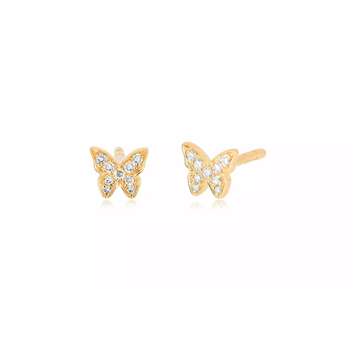 Diamond Baby Butterfly Stud Earring