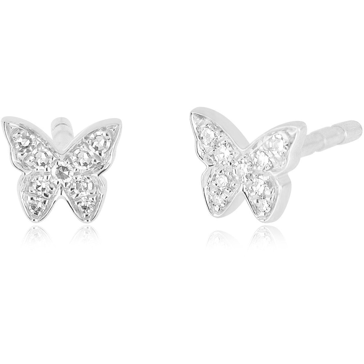 Baby Diamond Butterfly Stud Earring