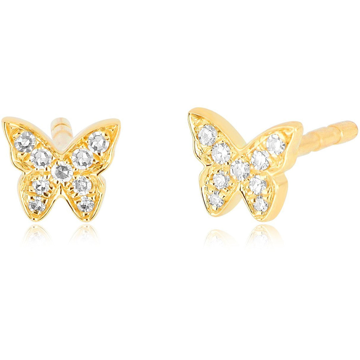 Baby Diamond Butterfly Stud Earring