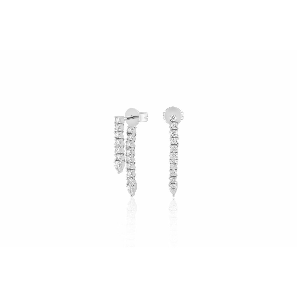 Diamond Teardrop Fringe Earring