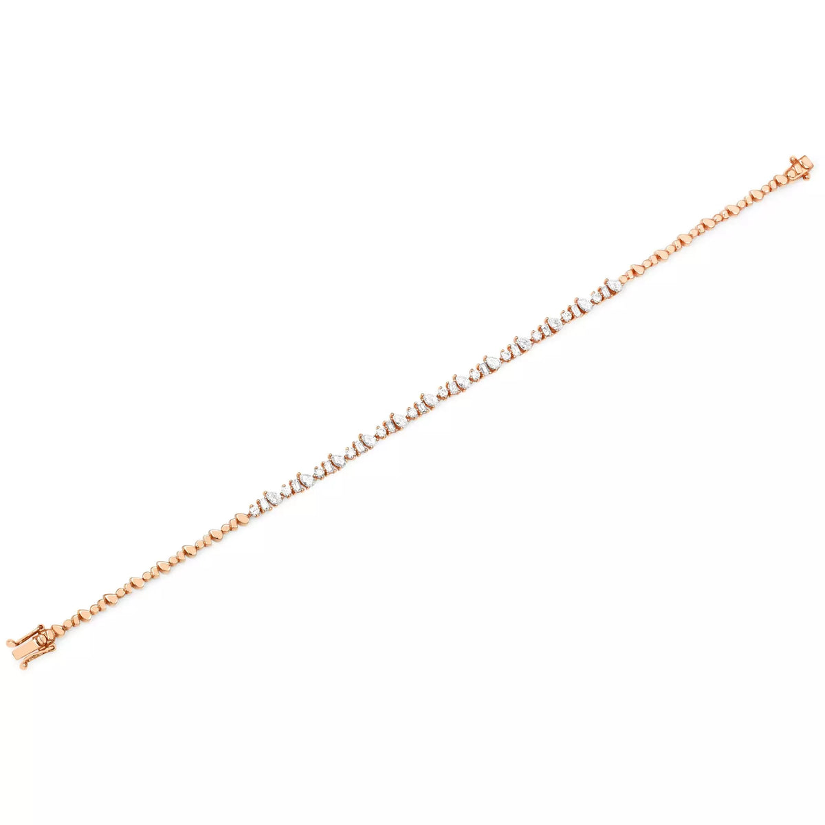 Multi Faceted Diamond Eternity Bracelet