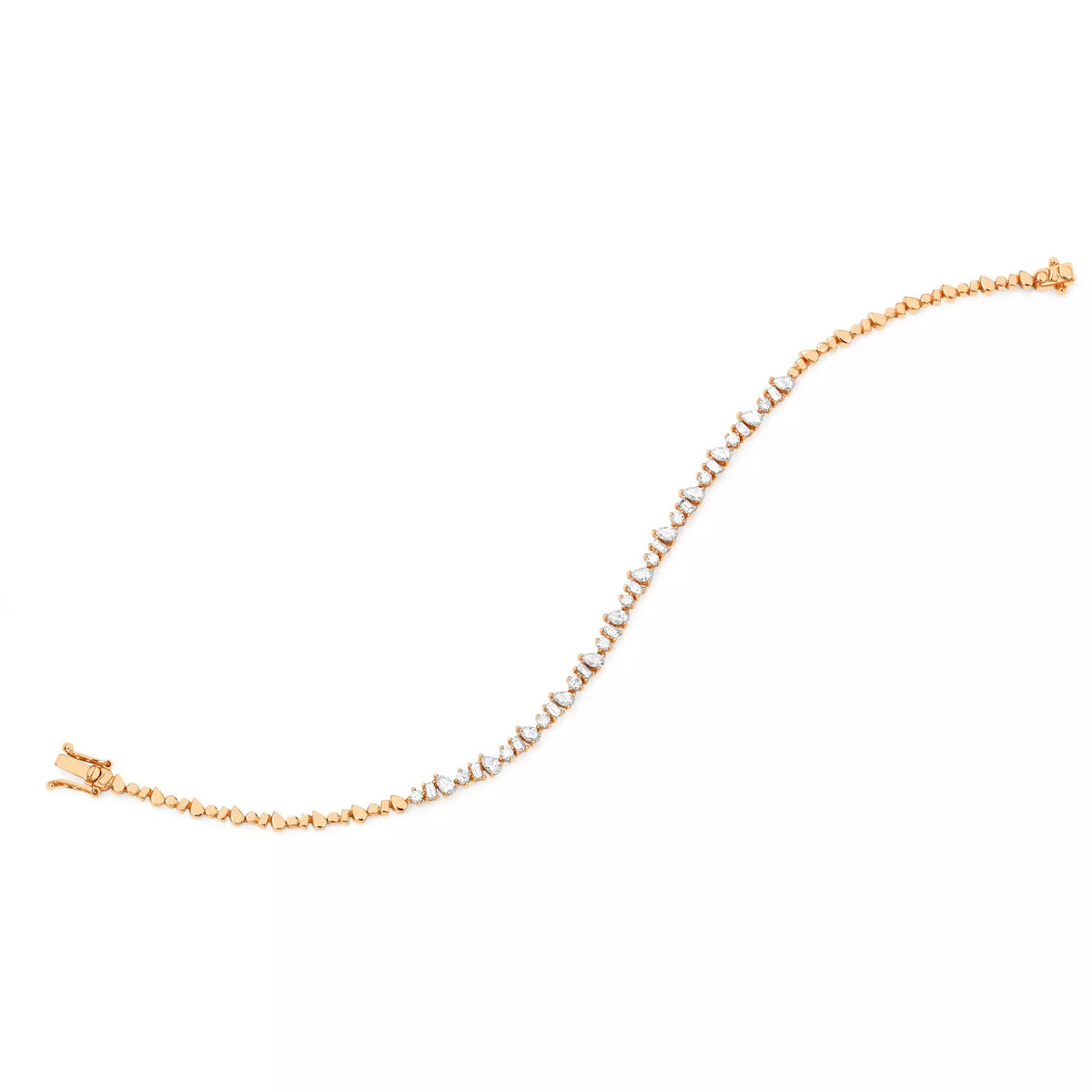 Multi Faceted Diamond Eternity Bracelet