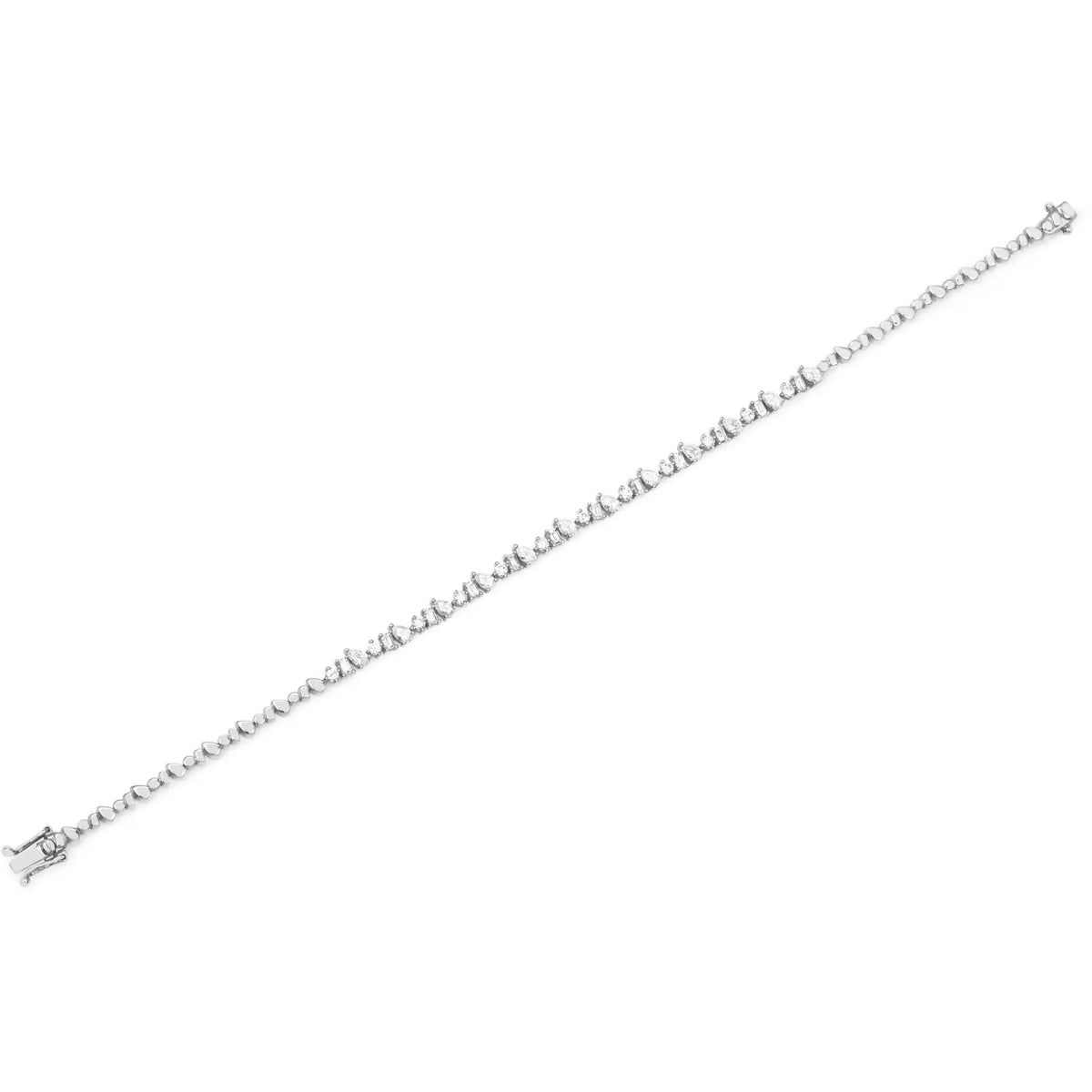 Multi Faceted Diamond Eternity Bracelet