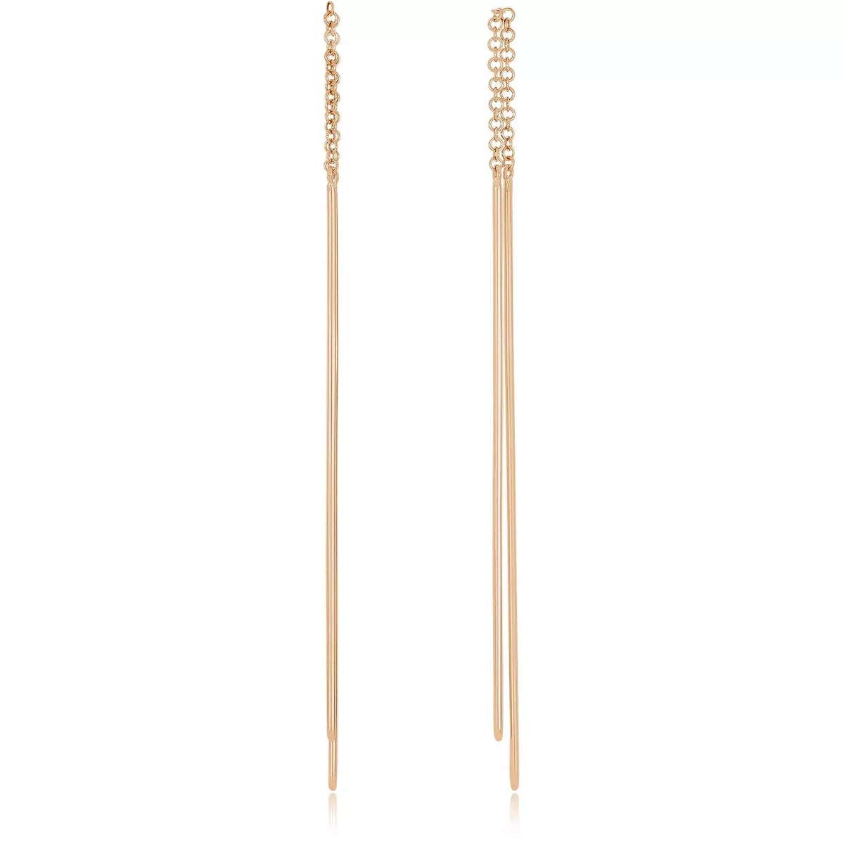 Gold Bar Threader Earring