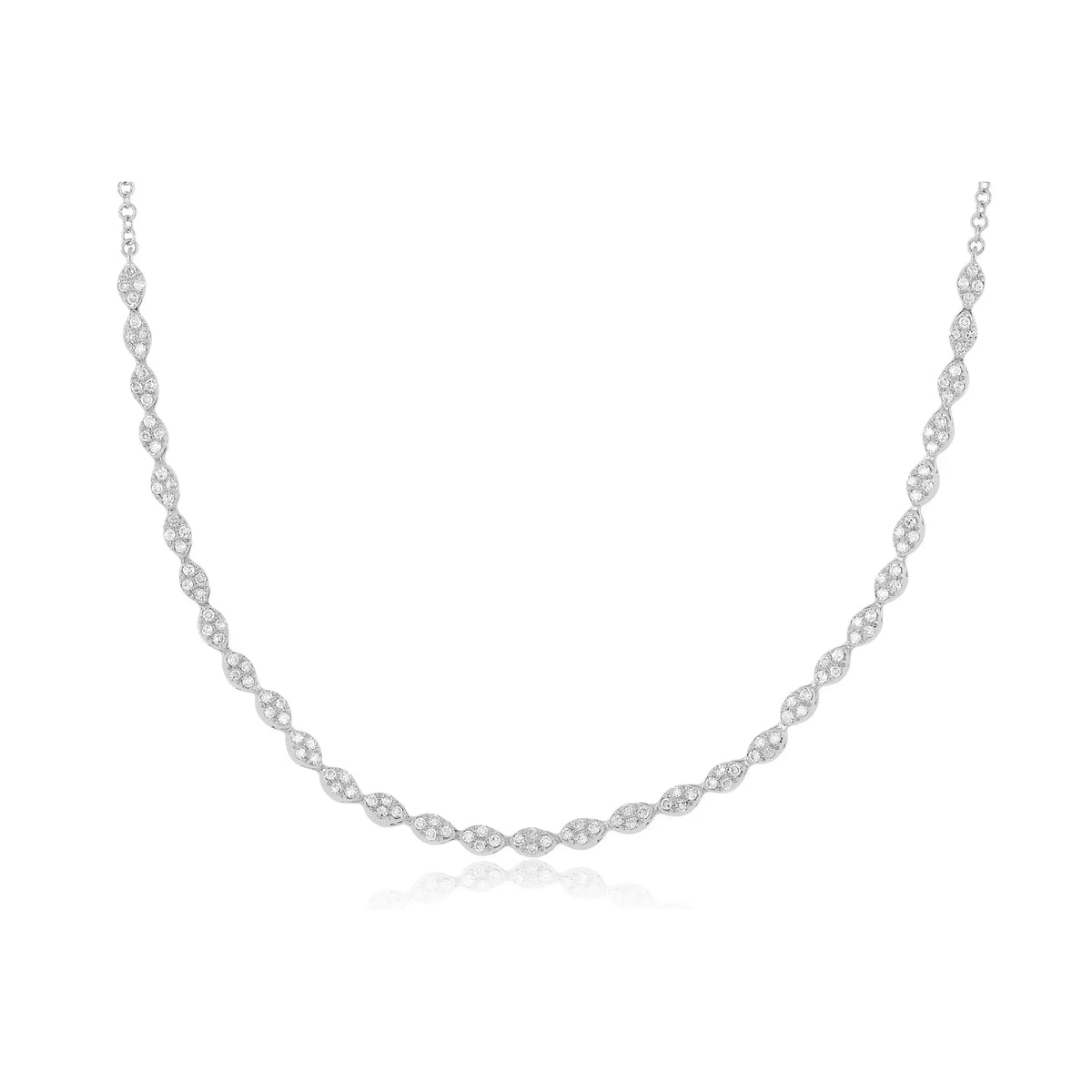 Pavé Diamond Marquise Necklace