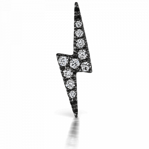 Diamond Lightning Bolt Earstud