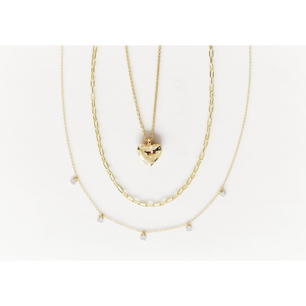 Gold Paperclip Necklace