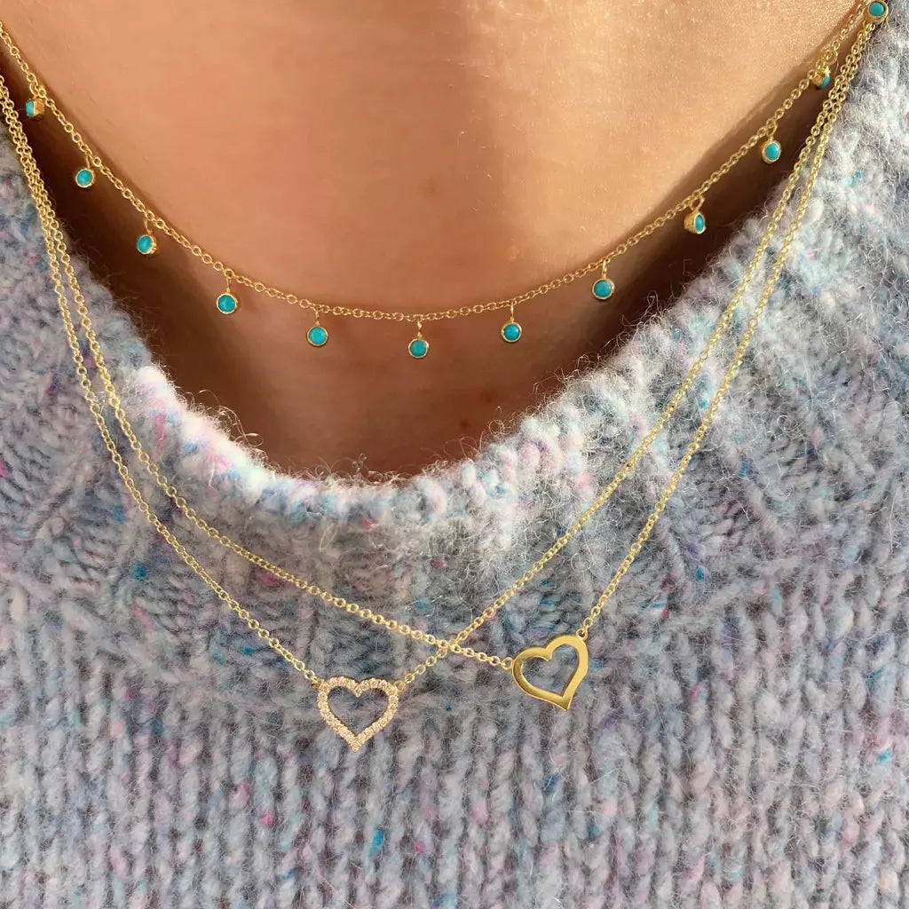 Small Open Heart Necklace