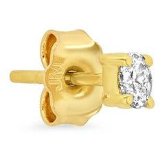 Oval-Cut Diamond Stud