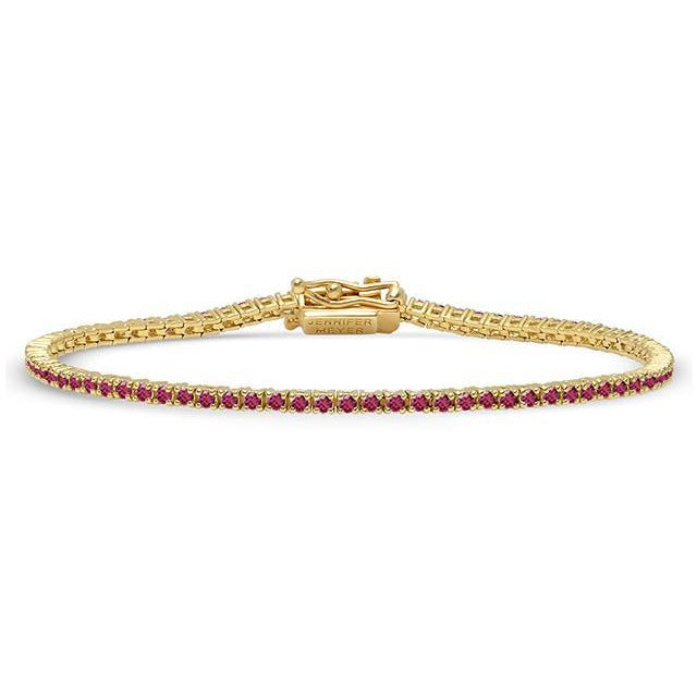 Ruby 4 Prong Tennis Bracelet