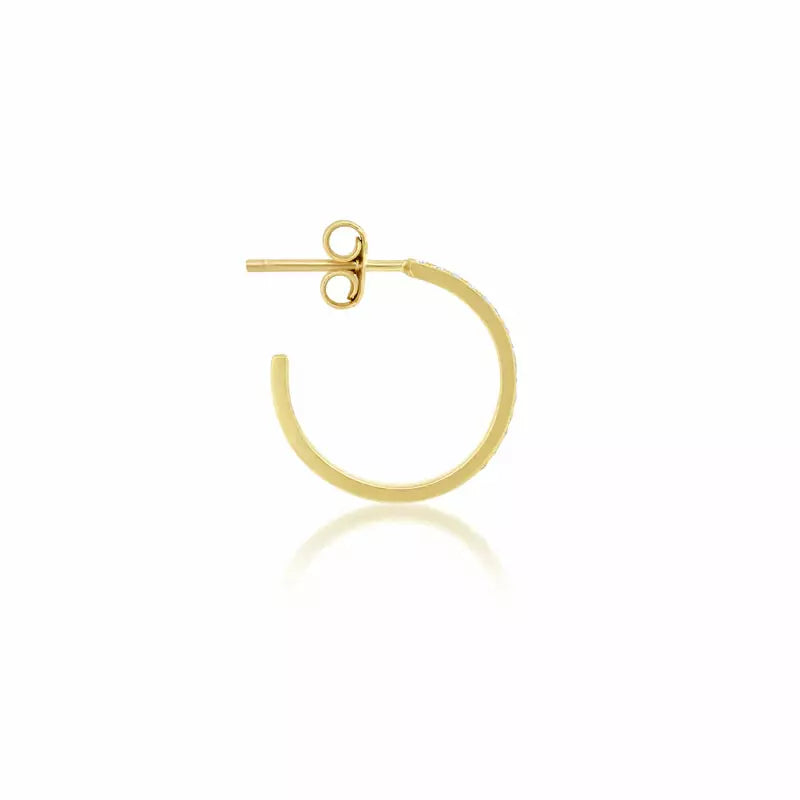 Mini Diamond Ellen Hoops
