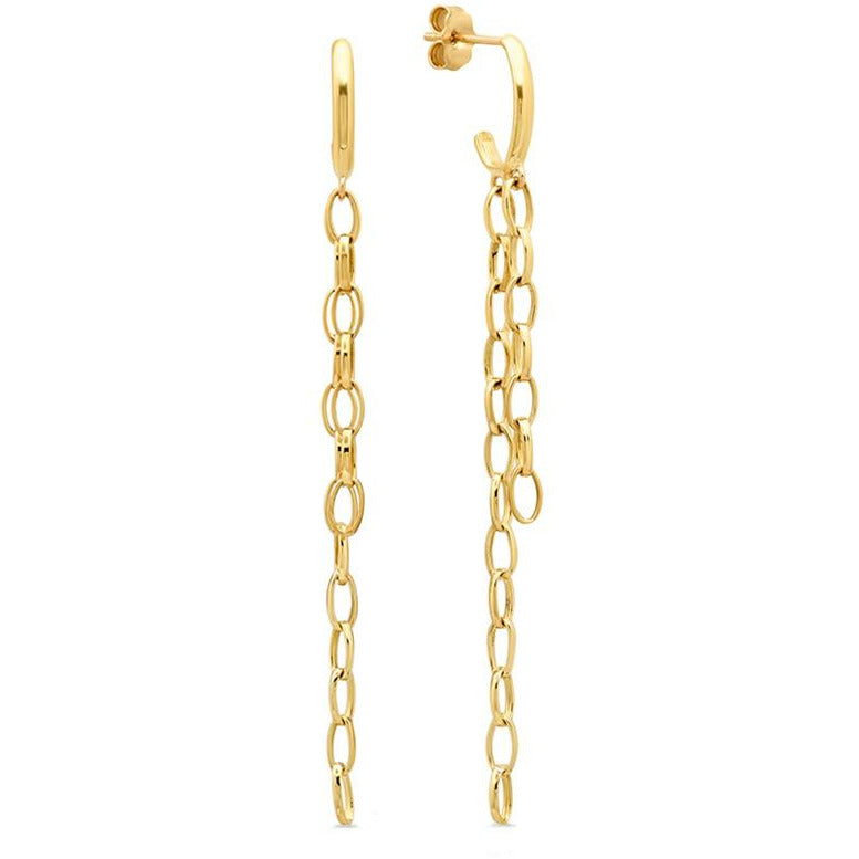 Edith Studs With Small Edith Link Fringe