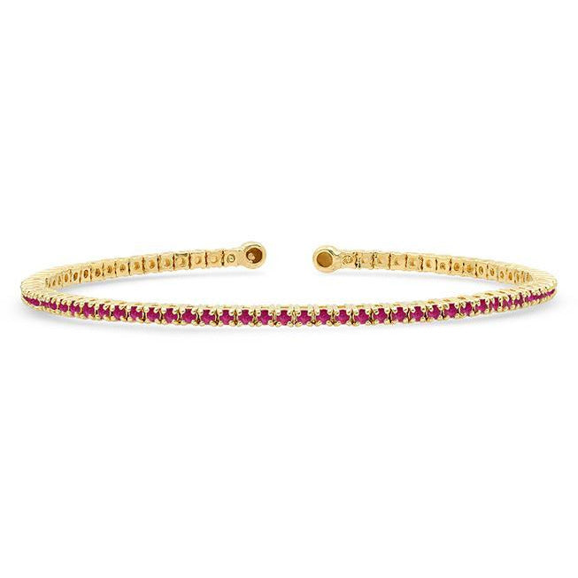 Ruby 4 Prong Tennis Cuff