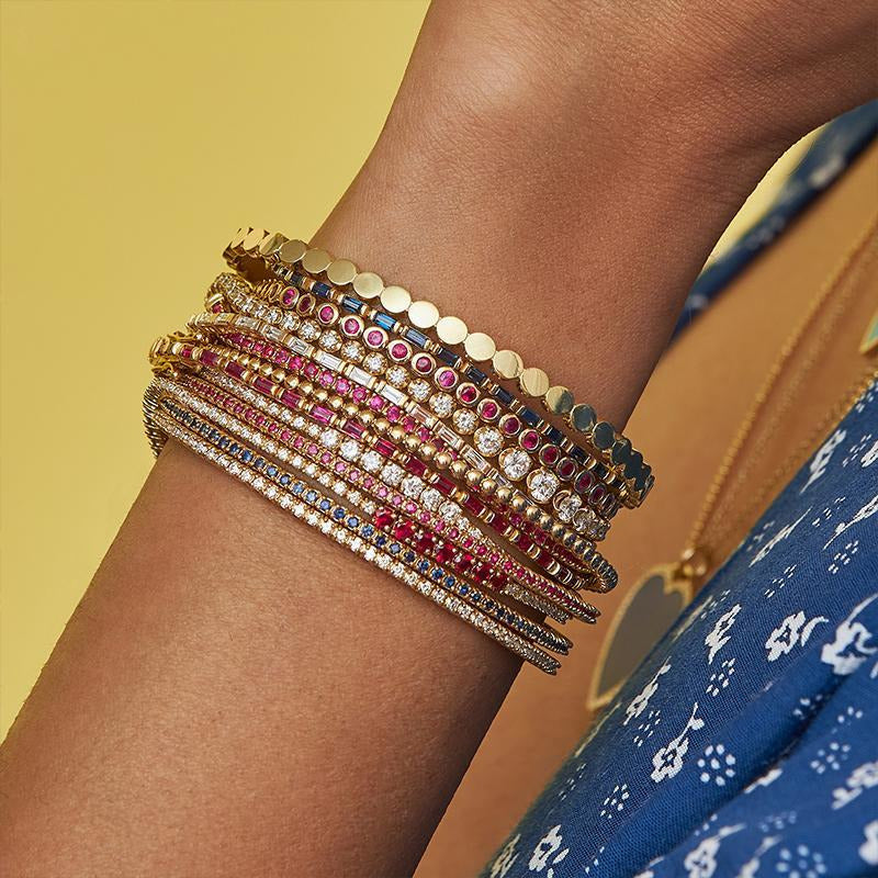 Ruby 4 Prong Tennis Bracelet