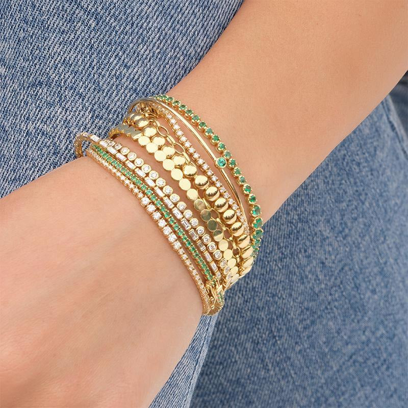 Emerald 4 Prong Tennis Bracelet