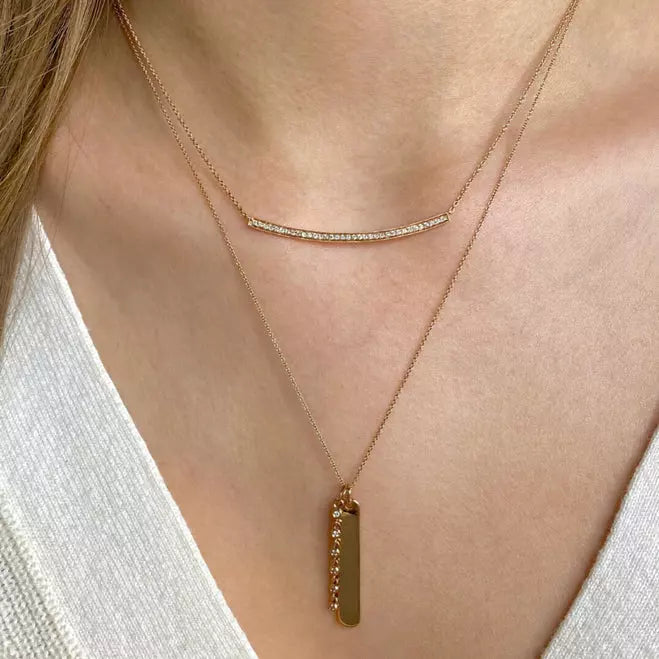 Sylvie Rose Long Bar Necklace